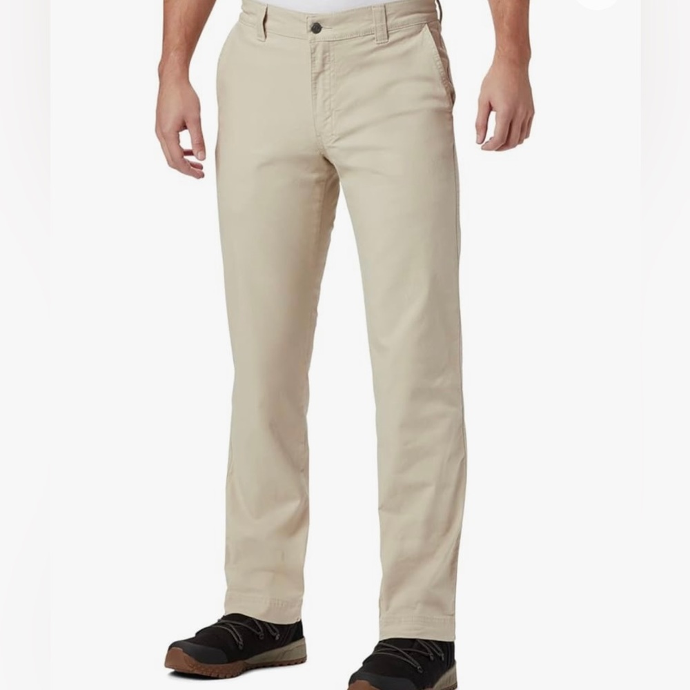 Columbia, authentic active outdoor canvas pants has side pocket with zip 34/34